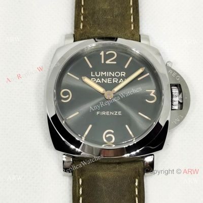 Copy Panerai Luminor Firenze PAM00605 Rhodium Gray Dial Watch